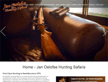 Tablet Screenshot of janoelofsesafaris.com